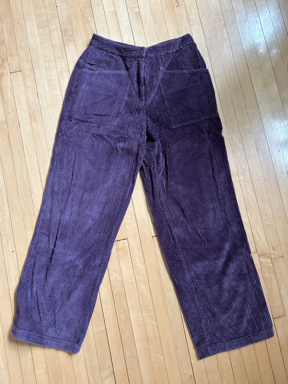 J. Jill 100% Cotton Corduroy Wide-Leg Pants in Plum